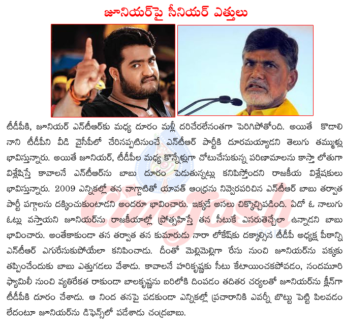 jr ntr,chandra babu naidu,tdp,nara lokesh,harikrishna,balakrishna,nandamuri family,2014 elections,ap politics  jr ntr, chandra babu naidu, tdp, nara lokesh, harikrishna, balakrishna, nandamuri family, 2014 elections, ap politics